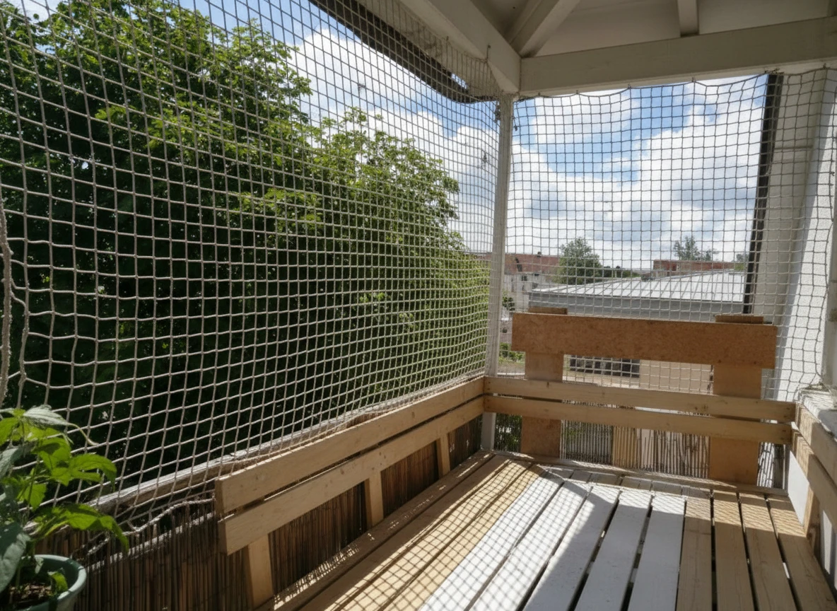 Balcony Safety Nets installation — Madhapur